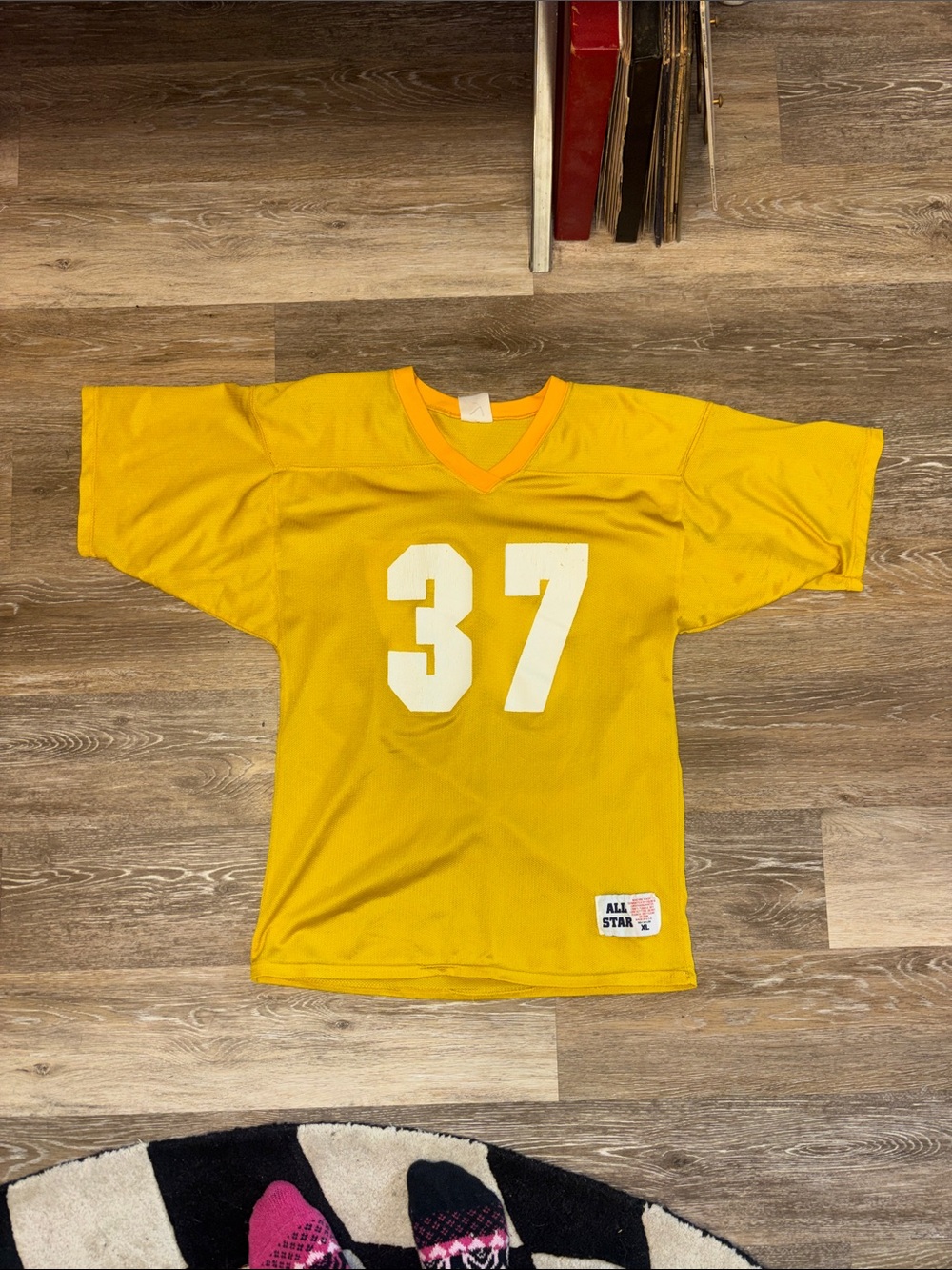 Kids Yellow '37' Athletic Jersey by All Star